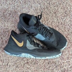 Nike Air Precision II Black, Gray & Gold Nike Athletic/Basketball Shoes